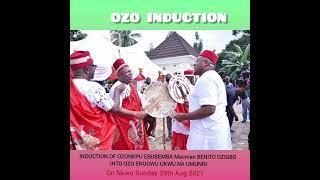 Ozonkpu Chief Sir Macman BENITO Ozigbo takes the Ozo Enugwu Ukwu title.