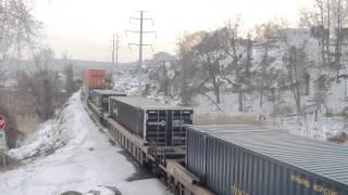 CSX Q434 meets a Q156 at Stony Point, NY