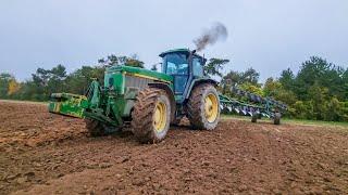 Gros chantier de labour - 4955 au labour 12 fers 