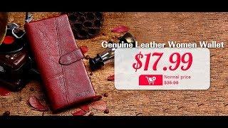 Best Ladies Leather Wallets || KAVIS Genuine Leather Women Wallet