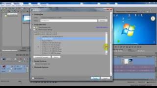 В каком формате сохранять видео в Sony Vegas 11