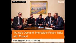Trump's Bold Demand: Ukraine Must Seek Immediate Peace with Russia!