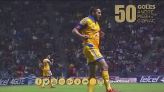 Mira los primeros 50 goles de André-Pierre Gignac con Tigres.