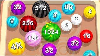 Merge Pool 2048 : Merge Ball 2048 - Level Up balls & ASMR GAMEPLAY ( Ball Merge Infinity )