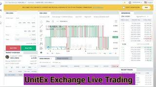 UnitEx Exchange Live Trading