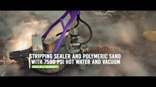 Interlock stone Stripping sealer and re-sealing