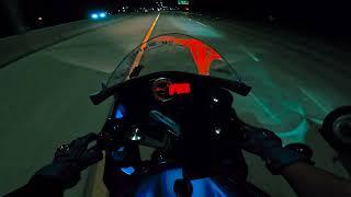 GSXR 600 AND ZX6R NIGHT RIDE 4K