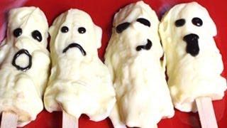 How to Make Banana Ghost Pops