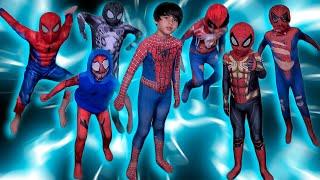 All of our SPIDER-MAN SUIT COLLECTION in one video