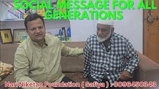 Paigham for all Generations, Hassan Ali @ Nari Niketan Foundation Old Age Home Emotional Viral Video