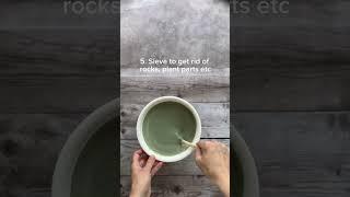 How to prepare and test wild clay [Part 1] #shorts #pottery #pottery #sustainableart