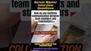How do you facilitate communication between team members and stakeholders #professionalscrummaster