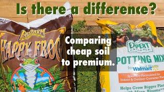 What's the difference between bargain potting soil & expensive soil?  Is Happy Frog actually better?