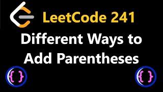 Different Ways to Add Parentheses - Leetcode 241 - Python