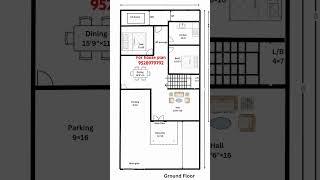 2bhk with parking||2 bedroom house plan