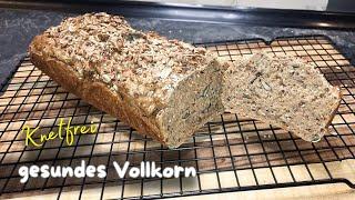 Dinkelvollkornbrot fertig in 5 Minuten! Lecker, Luftig ohne gehen lassen #108