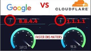 FASTEST DNS | Cloudfare faster than google dns? Let's find out!