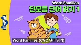 영어읽기 기초 #1 | 파닉스 동화 | Word Families | CVC words -at, -am, -an, -ad, -ap, -ag