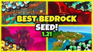 BEST SEED EVER!! In Minecraft Bedrock 1.21!