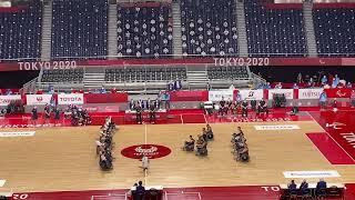 NZL Wheelchair Rugby side performs Haka @ Tokyo Paralympics