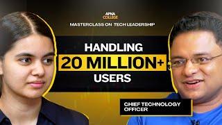 Tech MasterClass with CTOs | Angle One CTO & Shradha Khapra Ma'am