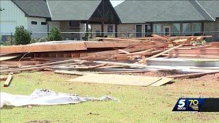 An Edmond family building home has to start over after overnight storm