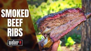 HOW TO SMOKE BEEF RIBS IN WEBER KETTLE