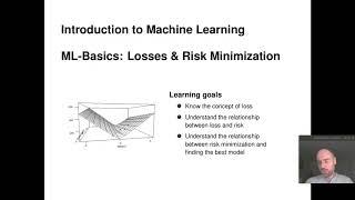 I2ML - ML Basics - Losses & Risk Minimization