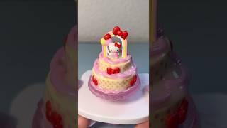 [ASMR] MINIVERSE HELLO KITTY - Mini Tiered Cake Unboxing & DIY #miniversehellokitty #miniversesanrio