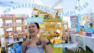 I sold over 270 items in 2 days - Market Vlog at Eden Corn Festival - it was WILD 