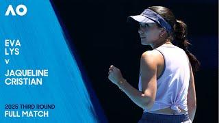 Eva Lys v Jaqueline Cristian Full Match | Australian Open 2025 Third Round