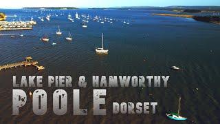 POOLE DORSET LAKE PIER BEACH & HAMWORTHY 4K CINEMATIC DRONE VIDEO