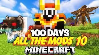 I Survived 100 Days with ALL THE MODS 10 in Minecraft...