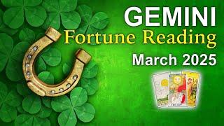 GEMINI Fortune Reading "A DOOR THAT WAS CLOSED OPENS UP FOR YOU!" March 2025 #geminitarot #march2025