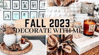 ** NEW FALL DECORATE WITH ME || LIVING ROOM || SIDEBOARD & CONSOLE TABLE || 2023 (PART 1)