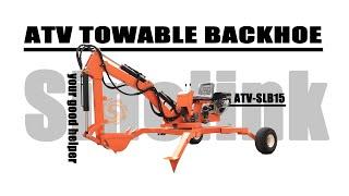 The 360° rear excavator produced by SINOLINK helps you easily dig trenches