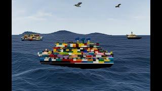Mixed LEGO Cruise Ship | Massive Cruise Ship by LEGO Blocks
