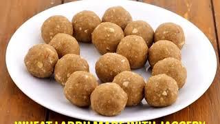 Wheat Laddu made with Jaggery