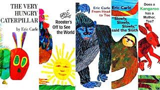 5 Eric Carle Books | Compilation | Hungry Caterpillar, Rooster's, Kangaroo, Gorilla and Sloth