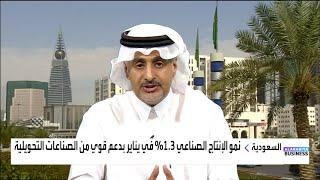 ما العوامل التي ساهمت في ارتفاع الانتاج الصناعي في السعودية بواقع 1.3% في يناير الماضي؟