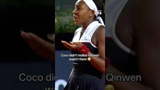 Coco was too focused  #tennis #wta #rome #cocogauff #funny