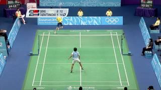 Deng (CHN) Vs Taerattanachai (THA) - Women's Badminton - Gold Medal Contest - Singapore 2010 YOG