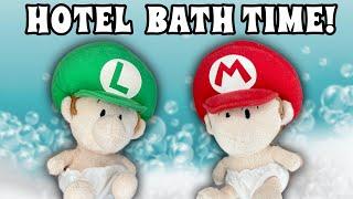 Baby Mario's Hotel Bath Time!