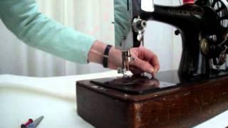 How to thread a Singer long bobbin sewing machine