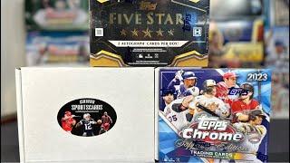 2023 Topps Chrome Sapphire, 2024 Five Star, & $300 Buyback Triple Box Mixer Break