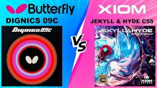 Butterfly Dignics 09C VS Xiom Jekyll & Hyde C 55.0 Table Tennis Rubber - Which Is Right For You?