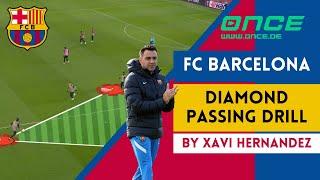 FC Barcelona - diamond passing drill by Xavi Hernandez