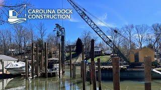 Dock Pile Driving Photos | Carolina Dock Construction