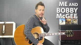 How to play Me and Bobby McGee by Janis Joplin on the Guitar