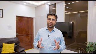 3BHK Premium Interiors at Garuda Residency, Hyderabad | Hafele Blum Acrylic Kitchen | Home Office